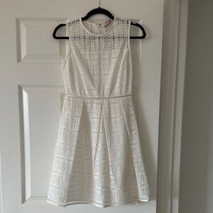 Vineyard Vines White Eyelet Mini Dress